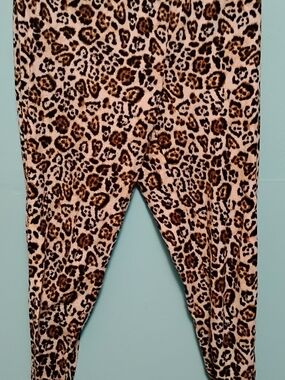 Leopard Print Leggings - Brown